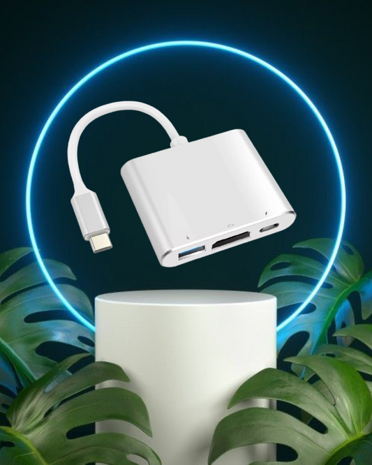 Adaptador USB-C a HDMI 3 en 1