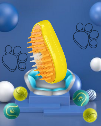 Cepillo de Vapor 3 en 1 para Gatos y Perros